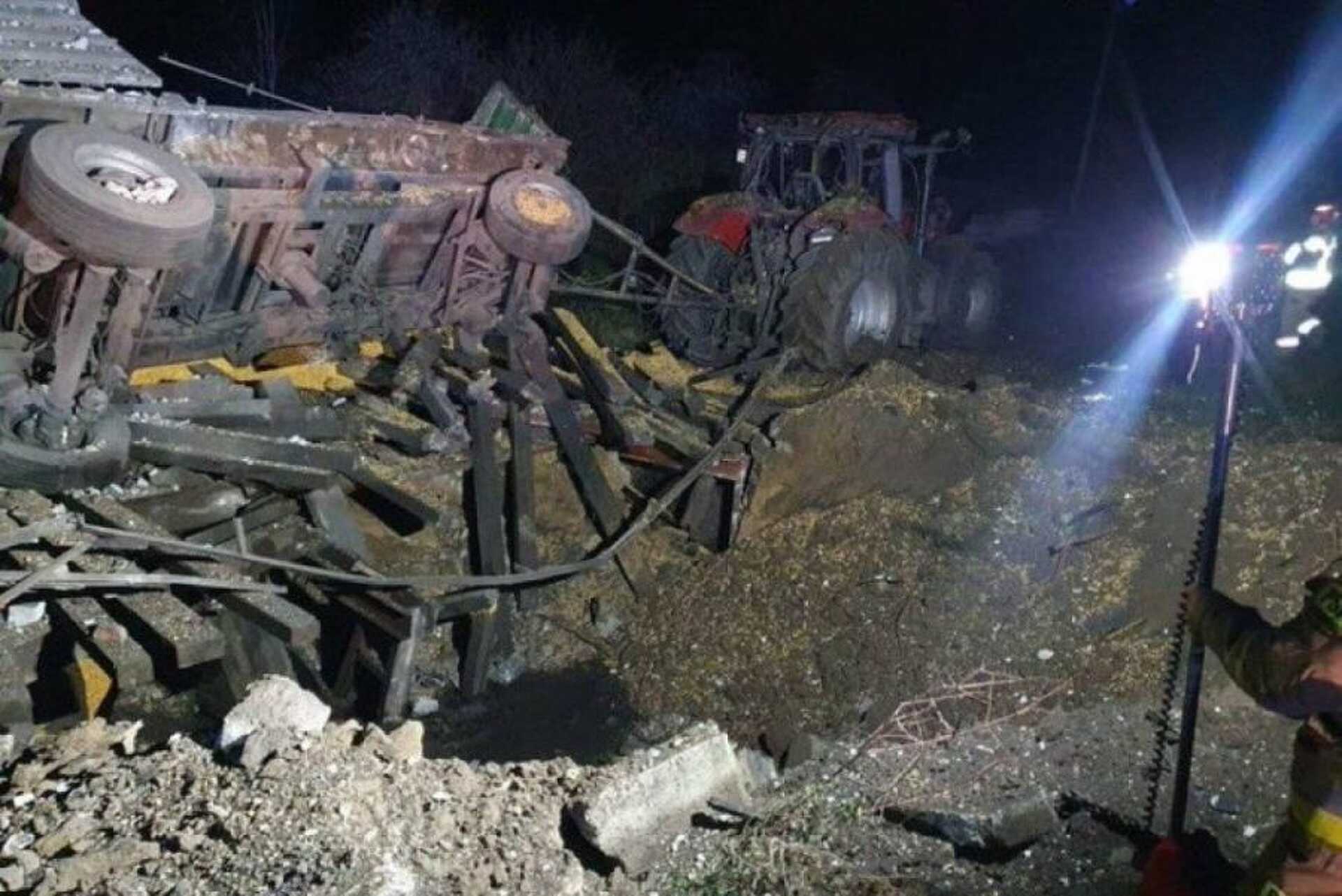 Rakétabecsapódás Lengyelországban
