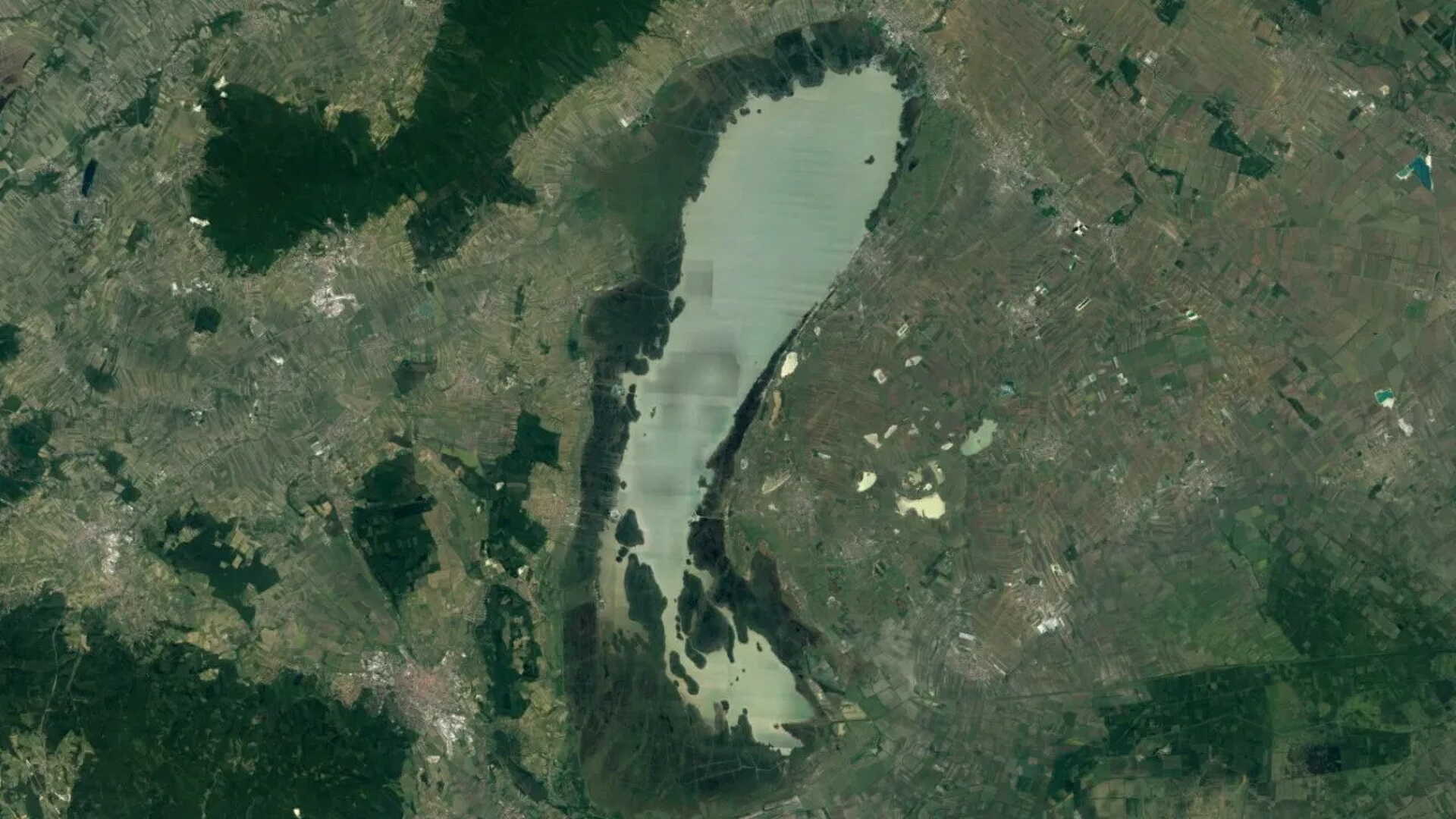 Fertő tó műholdkép