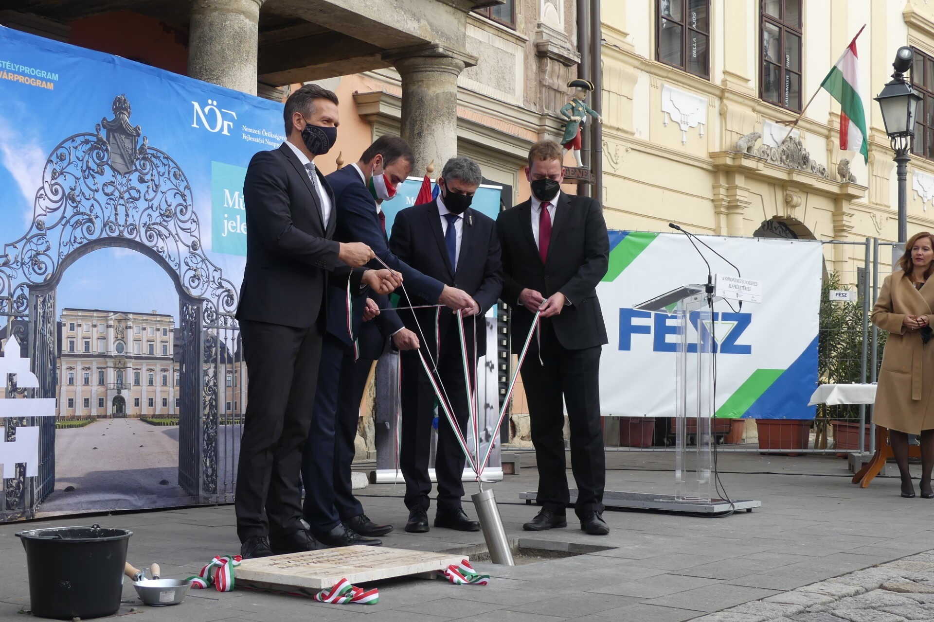 Sopron Múzeumnegyed alapkőletétel